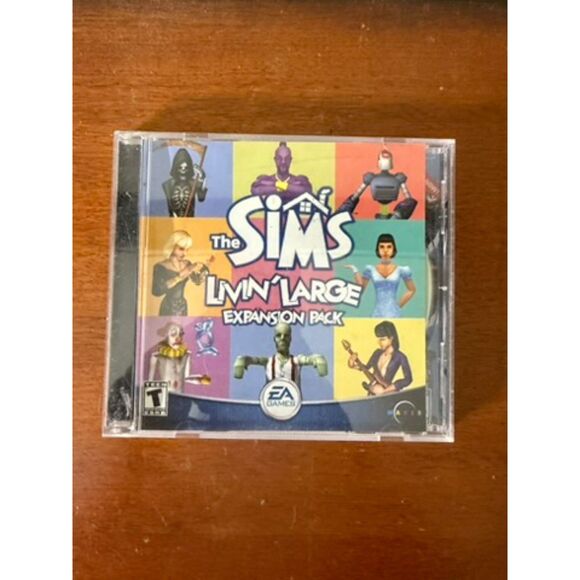 Sims: Livin' Large Expansion Pack (PC, 2000) PRE OWNED EA Games Vintage - Picture 1 of 3